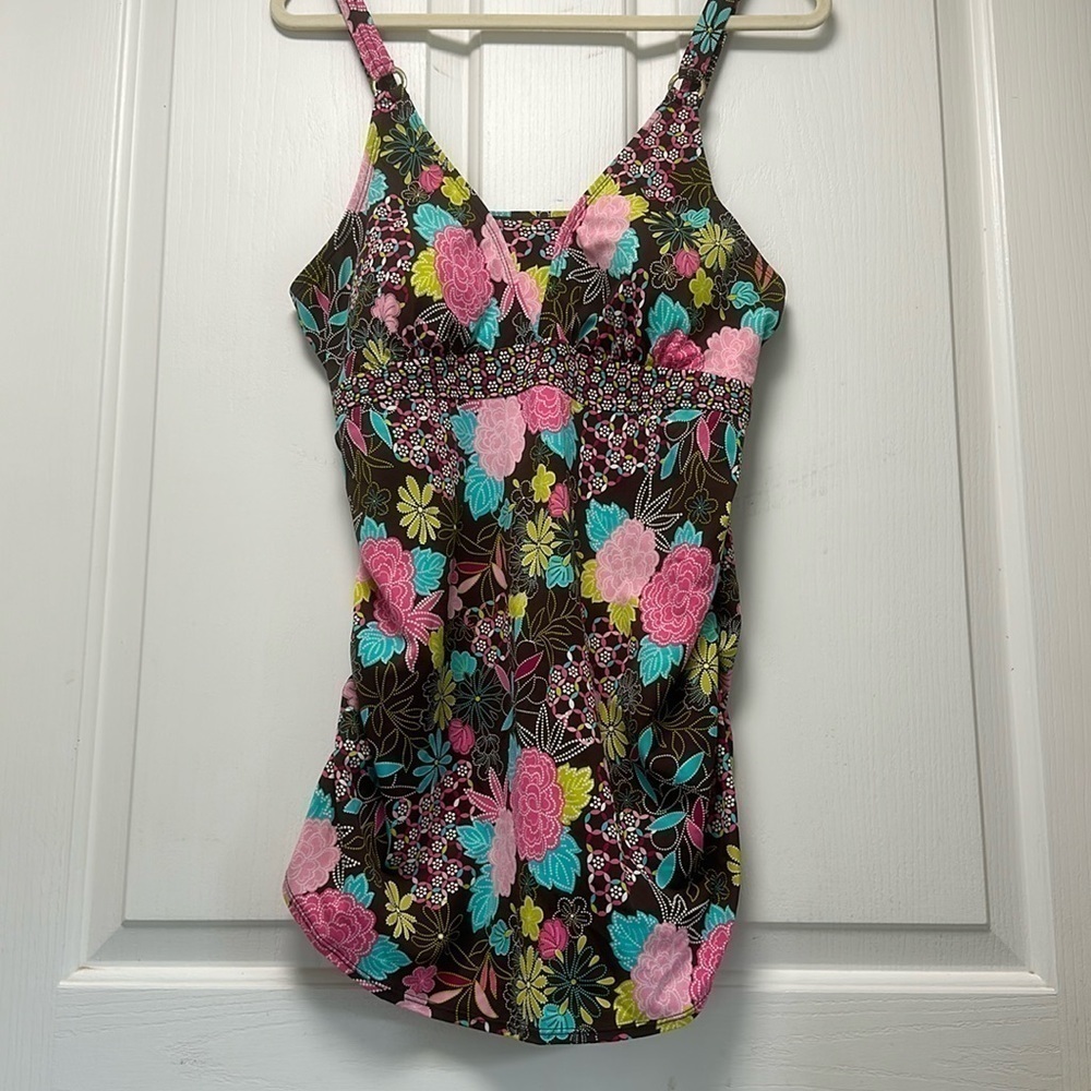 MOTHERHOOD Tankini Swim Top Sz Large